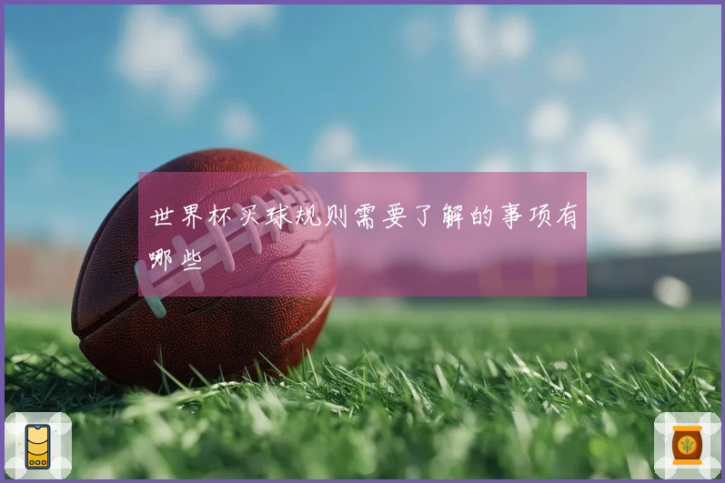 世界杯买球规则需要了解的事项有哪些