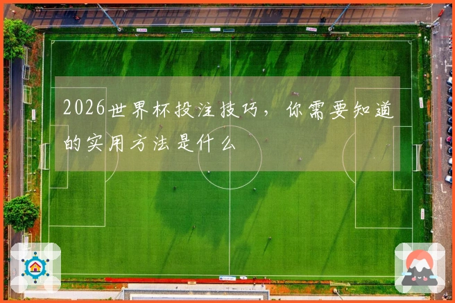 2026世界杯投注技巧，你需要知道的实用方法是什么